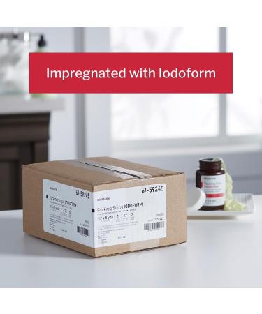 McKesson Sterile Iodoform Packing Strip 1/2 x 5 yds - 12 Count - Buy Online on GoSupps.com