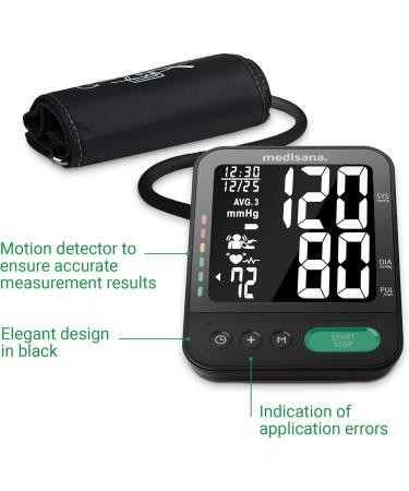 Medisana BU 582 Upper Arm Blood Pressure Monitor - Accurate BP & Pulse Measurement Memory Function Irregular Heartbeat Detection Large Readable Display | Shop Internationally! - Buy Online on GoSupps.com