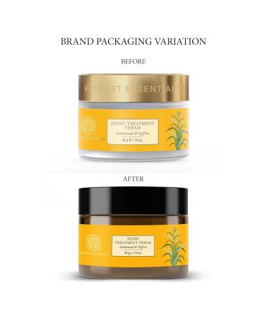 Buy Forest Essentials Night Treatment Cream - Sandalwood & Saffron 50g | Luxury Ayurvedic Skincare | International Shipping Available - Buy Online on GoSupps.com