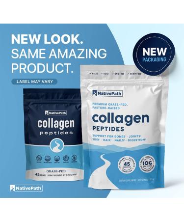 NativePath Collagen Peptides Protein Powder for Skin, Hair, Nails - 15.9 oz (45 Servings) - Buy Online on GoSupps.com