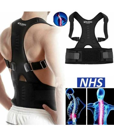 walgreen Xample Magnetic Back Support Belt Brace Lumbar Posture Corrector Pain Shoulder Neoprene Back Brace Posture Corrector Spinal Support for Women and Men (Small) - Buy Online on GoSupps.com