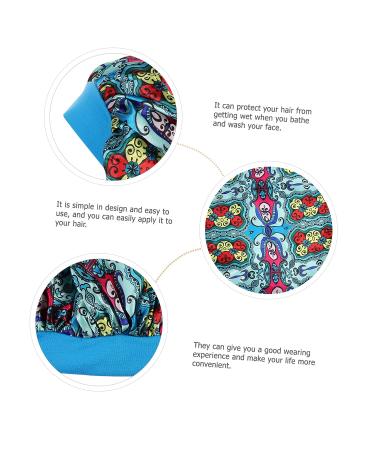 FOMIYES Blue Pretied Hijab Cap for Women | Reusable Chemo Shower Cap | Elastic Sleep Hat for Hair Loss | Smooth Fabric Night Cap - 34.5X23X2CM - Buy Online on GoSupps.com