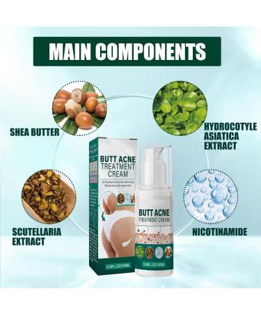  KOAHDE Cream for treating acne and pimples on the buttocks - effective removal of blemishes - 100 ml - Buy Online on GoSupps.com