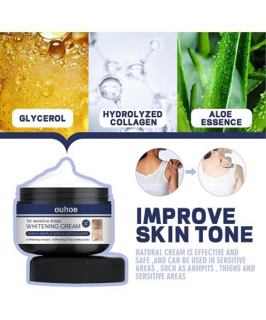 leryveo Whitening Cream - Fast Absorbing Underarm Whitening Cream | Brightening Cream for Underarms Neck Armpits Knees Elbows and Intimate Zs - Buy Online on GoSupps.com