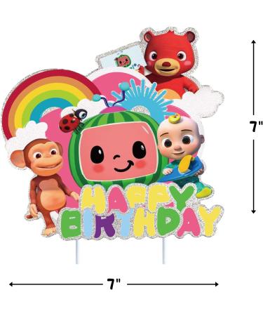 Glitter Paper Cake Topper - Birthday Party Supplies for Kids - Buy Online on GoSupps.com
