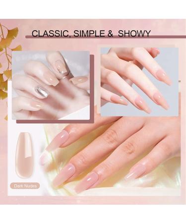 Saviland 5 in 1 Dark Nudes Pink Builder Nail Gel 15ml - Builder Base Strengthening Gel for Nail Repair, Reinforcement, and Extension - UV/LED Gel for Easy Nail Art - Buy Online on GoSupps.com