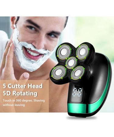 OUSIKA 5-in-1 Electric Shaver for Men | Rechargeable Razor with Floating Heads Hair Clipper Nose & Ear Trimmer Facial Cleaning Brush - International Shipping Available - Buy Online on GoSupps.com