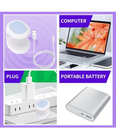 Set of 2 Mini UV LED Nail Lamps for Gel Nail Polish - Portable Manicure Kit with 16W UV Light for Fast Drying - Nail Art Tools for Salon-Quality Results - Buy Online on GoSupps.com