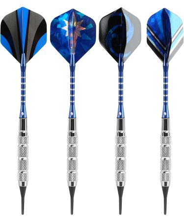 GWHOLE 18g Soft Dart Set with 16 Flights and 200 Tip Points - Pack of 12 | For Electronic Dartboard - Buy Online on GoSupps.com