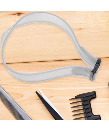Hairline Shaping Tool - Hairline Haircut Shaping Tool Adjustable Curved Silicone Haircut Bands for Hair Salons and Home Gray - Buy Online on GoSupps.com