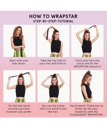 Invisibobble Wrapstar Hair Band Snake IT OFF | 2-in-1 Black Hair Tie for Girls & Women | No Knott Design from Munich - Buy Online on GoSupps.com