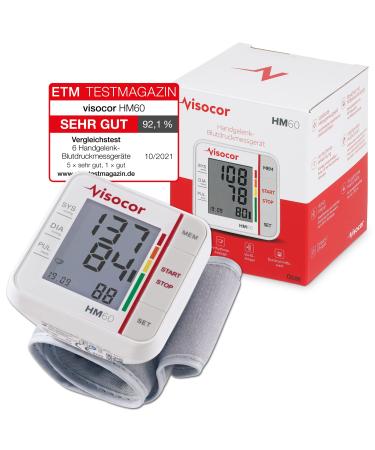 Visocor 22060 Hm60 Blood Pressure Monitor Wrist Simple Precise and Safe Blood Pressure Measurement 1 Piece (Pack of 1)