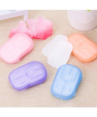 Buy 10 Boxes of Disposable Paper Soap with Plastic Box - 200 Portable Soap Tablets in 6 Scents | Eco-Friendly Travel Soap Leaves - Buy Online on GoSupps.com