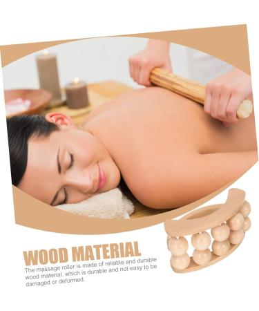 Magiclulu Acupuncture Massage Roller - Portable Wooden Massage Device for Neck Relief & Home Use - Buy Online on GoSupps.com