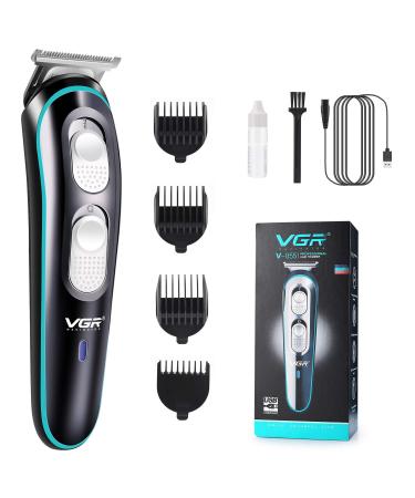 VGR Hair Clippers for Men Professional Hair Cutting Kit Electric Rechargeable Beard Trimmer Cordless Low Noise Beard Shaver for Mens Baby Kids Adult Daily Travel Use with Guide Combs Brush USB Cord