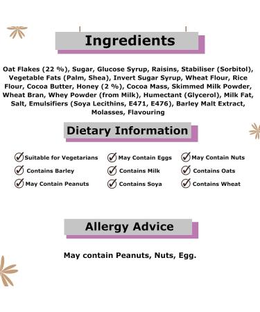 Cereal Bars Bundle With 5x Cadbury Brunch Raisin Cereal Bar 5x32g | Suitable for vegetarians | On The Go Snacks - Buy Online on GoSupps.com