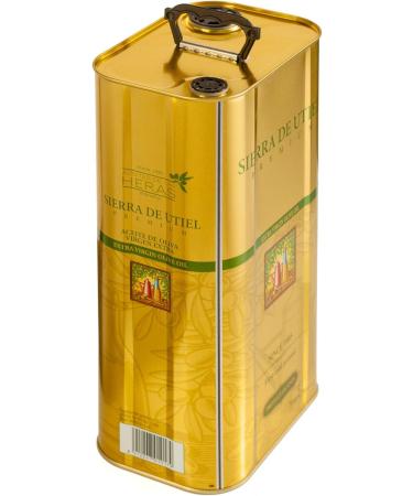  SIERRA DE UTIEL Sierra de Utiel - Premium Extra Virgin Olive Oil - 2 x 5-liter cans - 100% Natural Spanish Origin - Buy Online on GoSupps.com