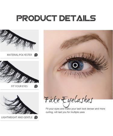 20 Pairs Eyelashes False Eyelash Strip Lash Strips Eye Lash Single Lashes Lash Fake Makeup Lashes Strips Fake Eyelash Ioni Cosmetic Lashes Lash Book Imitation Bulk Cosmetics - Buy Online on GoSupps.com