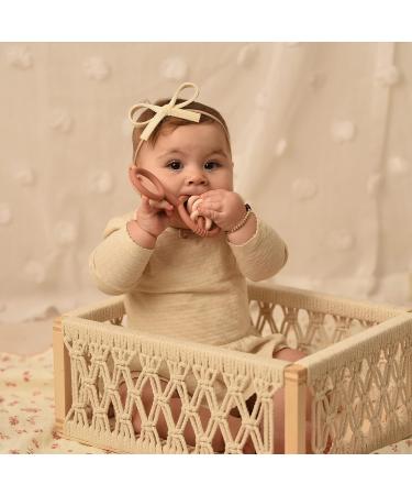 La'dore Baby Teething Toys - Premium Double Teether Ring for Infants (Rosewood) - Food-Grade Silicone - Easy to Clean and Soothing for Teething Babies - Buy Online on GoSupps.com