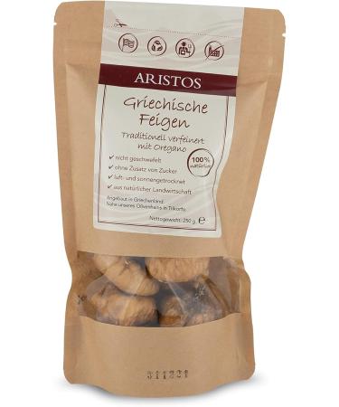 Greek Figs Dried with Wild Growth Oregano 100 natural and nonwoven proteinrich energy for athletes ARISTOS 250g - Buy Online on GoSupps.com