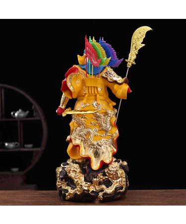 Buddha Statue Lifelike Guan Gong God of Wealth Statue 19-inch Chinese Guan Yun Chang Statue Home Shop Office Lucky Buddha Statue Gift Garden Buddha Statues - Buy Online on GoSupps.com