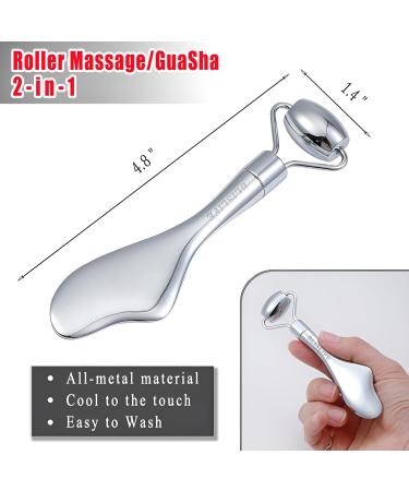 Eye Roller Massager & Gua Sha Facial Tool | 2-in-1 Anti-Aging Stick for Puffiness Wrinkles & Firm Skin - Shop Internationally - Buy Online on GoSupps.com