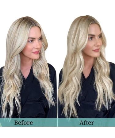 Doores Real Hair Clip-In Extensions 45cm 18 inch - 120g Dirty Blonde Highlights | Remy Human Hair 7 Pieces for a Full Head - Buy Online on GoSupps.com