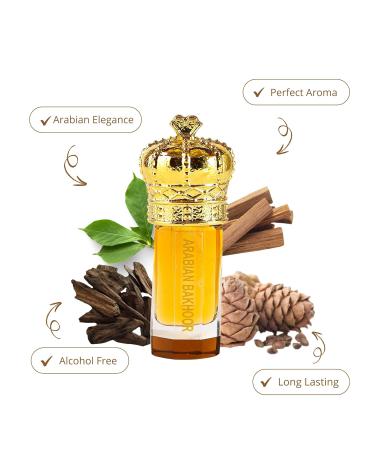 ARABIAN PERFUMES & OILS Arabian Bakhoor Perfume Oil - Smoky Woody Green Fragrance Oil for Men and Women - Travel Size Perfume 0.10 Fl. Oz. - Buy Online on GoSupps.com
