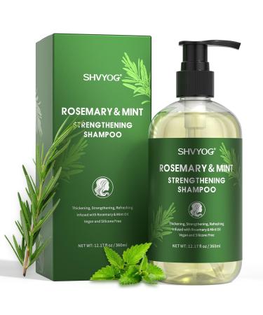 Rosemary Shampoo for Hair Growth Rosemary Oil Shampoo with Mint and Tea Tree for Hair Loss Hair Growth Shampoo for Thinning Hair Suitable for Women and Men 12.17 Fl Oz