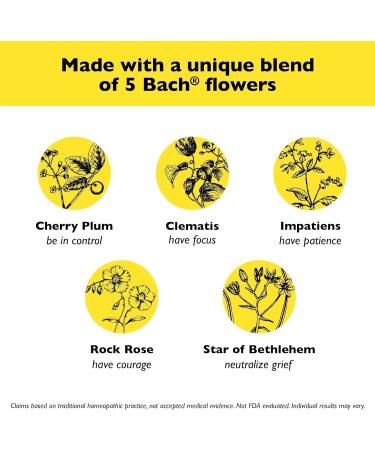 RESCUE Bach PASTILLES, Orange and Elderflower Flavor, Natural Stress Relief Lozenges, Homeopathic Flower Essence, Vegetarian, Gluten & Sugar-Free, 6 Count Orange & Elderflower - Buy Online on GoSupps.com