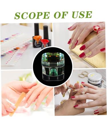 Mikinona Nail Art Brush Cup Nail Cup with Lid Liquid Powder Container Glass Nail Cup Manicure Art Dish Nail Dipping Dish Cup Dappen Dish Bowl Nail Dish Heart-shaped Crystal Glass Saucer Cup 5.70X5.40X5.40CM As Shown - Buy Online on GoSupps.com