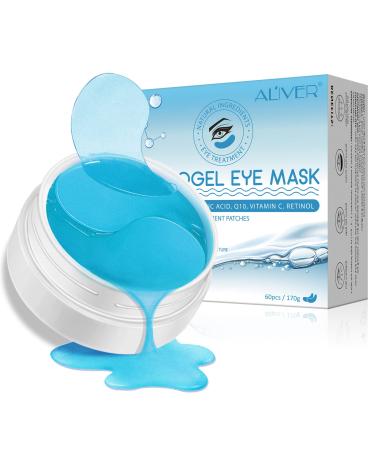 sefudun Hydrogel Eye Patches,Hydrogel Under Eye Masks for Dark Circles,Anti Wrinkle Treatment,Under Eye Gel Pads,Eye Mask for Puffy Eyes, Skincare,Hydrating | 60 Pieces/30 Pairs