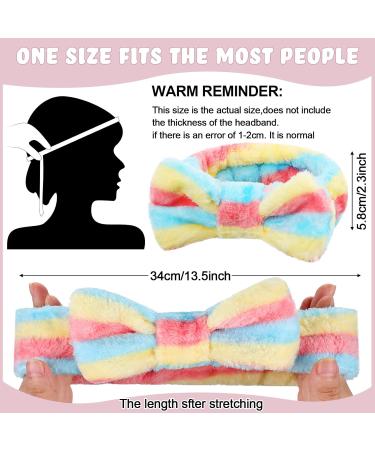 24 Pack Spa Headband Bow Hair Band for Women - Soft Flannel Towel Head Wraps for Skincare, Shower, Yoga - Adjustable and Stylish Designs - Buy Online on GoSupps.com