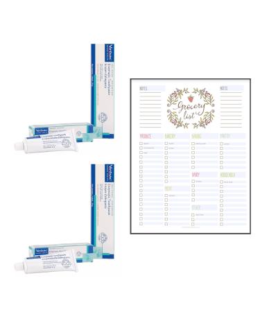 Think Outside the Gift Toothpaste for Cats Bundle which Contains Virbac Enzymatic Toothpaste For Cats Yummy Fish Flavour! 43G - Pack of 2 with Grocery List Card - Buy Online on GoSupps.com