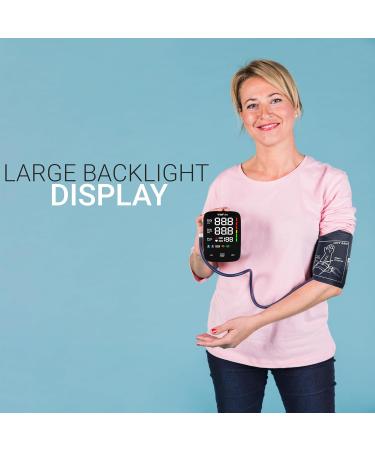 Buy Blood Pressure Monitor - Digital BP Monitor with Adjustable Cuffs | 2x120 Reading Memory & Large LED Display | Fast International Shipping - Buy Online on GoSupps.com