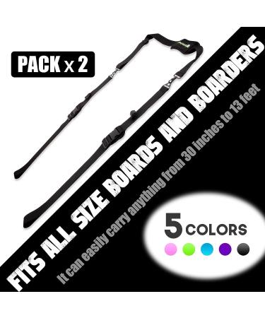 Rosefray 2pcs Paddle Board Carrier Strap - Longboard Kayak Canoe Shoulder Sling, Black - Buy Online on GoSupps.com
