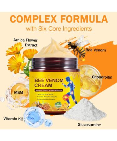 IKZEE Bee Venom Cream & Gel for Joint & Muscle Comfort - Targeted Formula for Back Knee Hands Neck and Feet - Buy Online on GoSupps.com