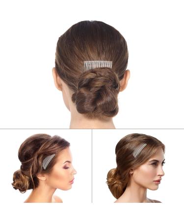 Buy Transparent Plastic Hair Clip Combs - Stylish Side Combs for Effortless Hair Styling | International Shipping Available - Buy Online on GoSupps.com