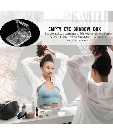 FRCOLOR Lot de 4 Godets Vides Carr s pour Fard Paupi res Palettes de Maquillage Transparentes Miniatures Bo tes Cosm tiques R utilisables pour Blush Highlighter et L vres  - Buy Online on GoSupps.com