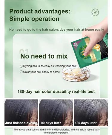 Protein Color Protect Hair Color Cream Plant Extract Hair Dye Essence Plant Extract Hair Coloring Cream Permanent Hair Color Triple Care Hair Color for Gray Hair Coverage Hair Dye (Black) - Buy Online on GoSupps.com