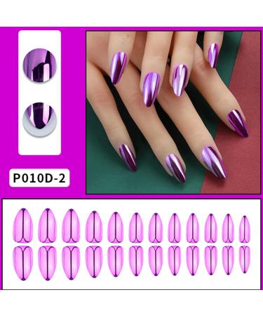 FEIlei 24x Press on Nails Glossy False Nails Full Cover Fake Nail for Women and Girls - Buy Online on GoSupps.com