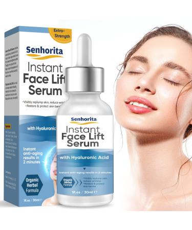Instant Face Lift Serum Temporary Skin Lifting & Tightening Serum Effective Smooth Fine Lines Wrinkles & Visibly Hide Loose Sagging Skin