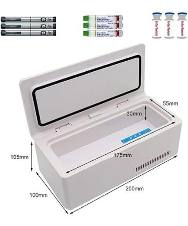 Mini Diabetic Cooler Insulin Refrigerator Portable Medicine Fridge Compact Medication Cooling Case for Car Travel 2-8 Home Medical Organize Cooler Box Single Battery outstanding78 - Buy Online on GoSupps.com