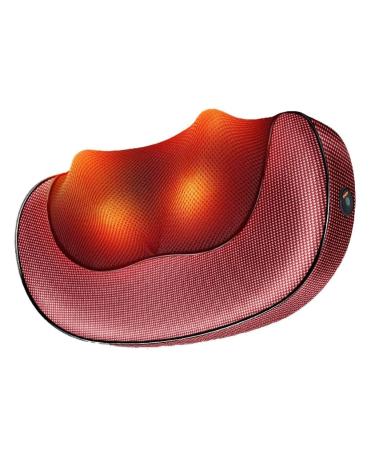 SMSOM Shiatsu Neck and Back Massage device - 3D Heated roller kneading massage pillows for shoulders return calf legs foot - relaxation gifts for shoulder and neck massage