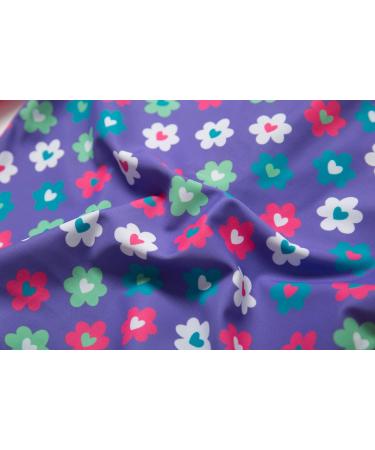 BONVERANO Baby Girls Long-Sleeve Swimsuit | UPF 50+ Sun Protection | Purple | 9-12 Months - Buy Online on GoSupps.com