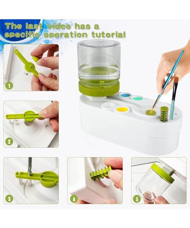 Paint Brush Cleaner & Rinser | 2023 Water Recycling Rinse Cup for Acrylic & Watercolor Paints - Eco-Friendly Pink - Buy Online on GoSupps.com