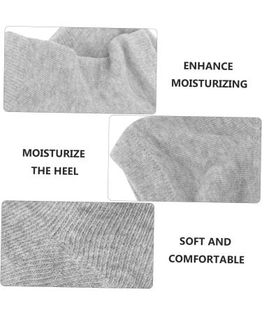 Ipetboom 2 Pairs Gel Heel Socks Breathable Socks Cracked Feet Socks Aloe Socks Spa Socks Cracked Heels Moisturizing Heel Protector Men and Women Anti-Crack Cotton Silicone Gel - Buy Online on GoSupps.com