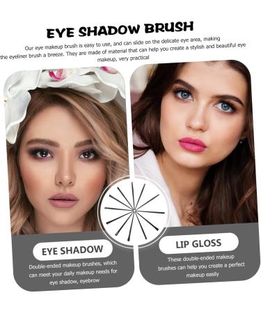 Baluue 48 Pcs Eyeliner Brush Eye Shadow Brush Concealer Brush Eyeliner Smudge Tool Brow Brush Black  - Buy Online on GoSupps.com