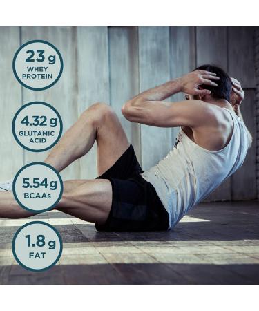 Kinetica Strawberry Whey Protein Powder 2.27kg - 23g Protein per Serving | Grass-Fed EU Cows | 76 Servings | Superior Mixability & Taste - Buy Online on GoSupps.com