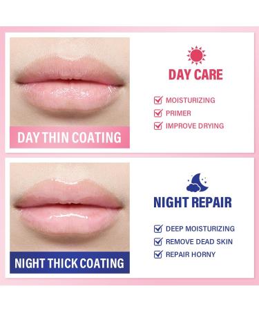 Hydrating Lip Sleeping Mask - Repair Chapped Lips Day & Night | Enhance Color & Plump Lips | Peach Flavor Lip Care - Buy Online on GoSupps.com